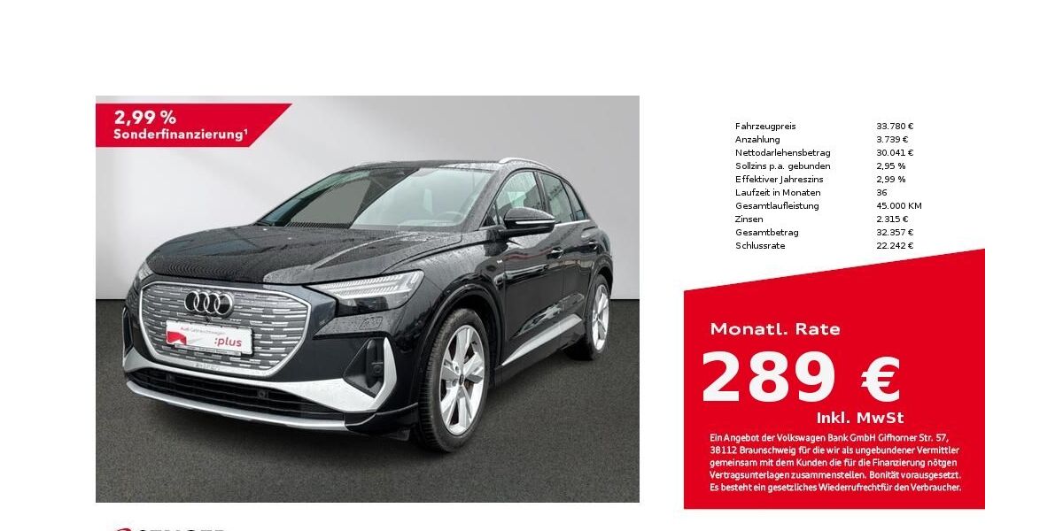 Audi Q4 e-tron 38.916 km 33.780 &euro; Bielefeld 33609