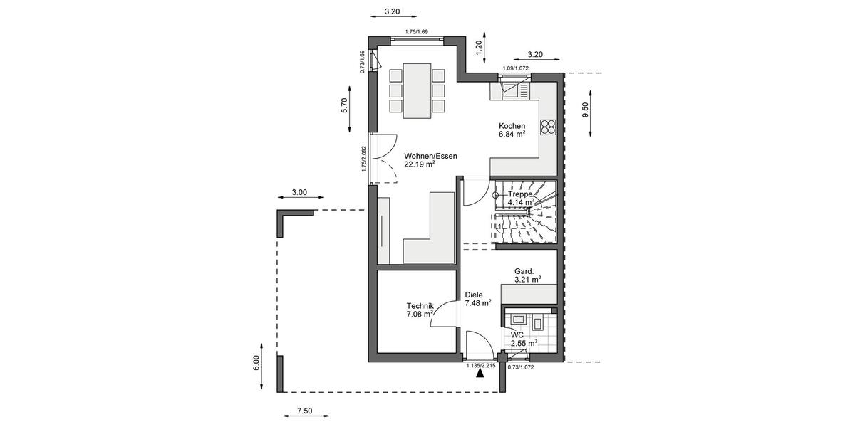 Doppelhaushälfte Bielefeld Sennestadt - 3 Zimmer, 100 m&sup2;, 1.400&euro; | Angebot:26663218