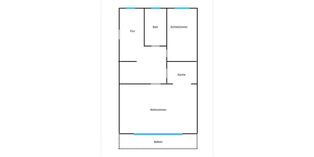 Etagenwohnung Bielefeld Brackwede - 2 Zimmer, 43 m&sup2;, 550&euro; | Angebot:26409014