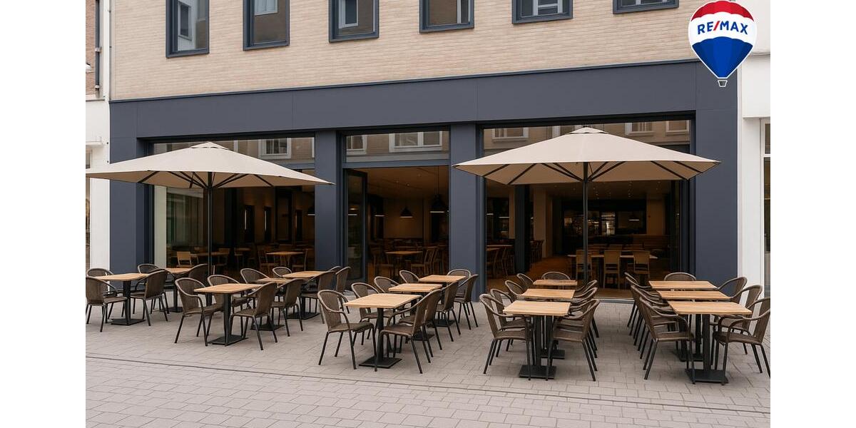 Top-Gastronomiefläche in Herforder Fußgängerzone – 360 m², große Fensterfront, Innen- & Außenplätze! zimmer