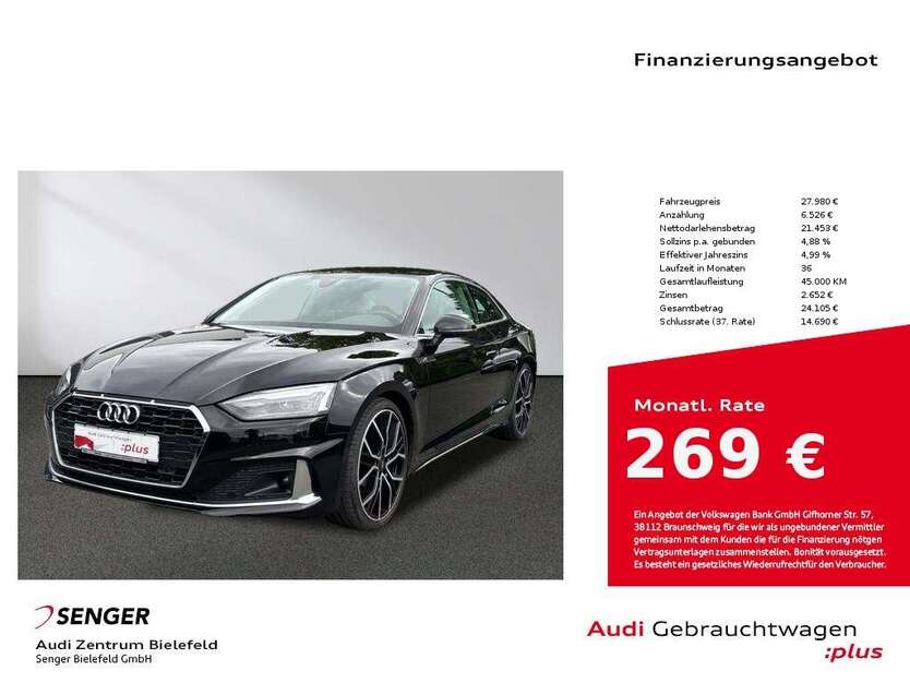 Audi A5 57.092 km 27.980 € Bielefeld 33609
