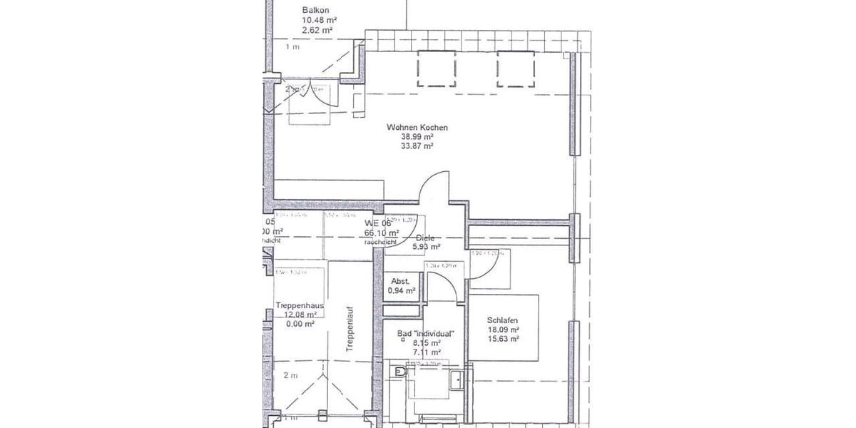 Dachgeschoßwohnung Bielefeld Schildesche - 2 Zimmer, 75 m&sup2;, 1.150&euro; | Angebot:26408150