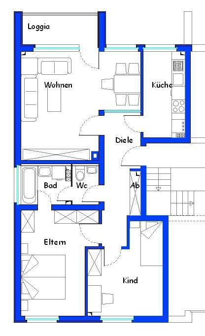 Demnächst frei! 3-Zimmer-Wohnung in Oerlinghausen Oerlinghausen