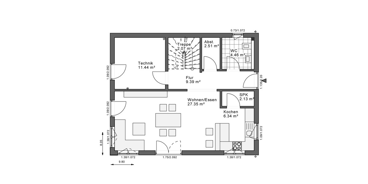 Einfamilienhaus Gütersloh - 3 Zimmer, 120 m&sup2;, 1.898&euro; | Angebot:26396023