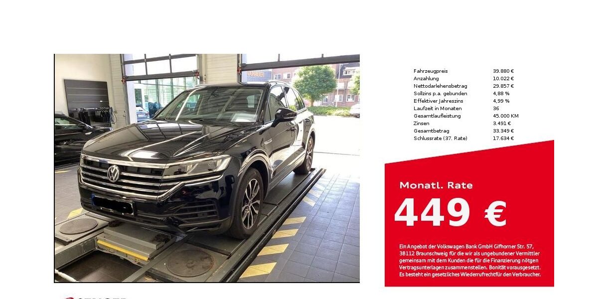 VW Touareg 80.086 km 39.880 € Bielefeld 33609