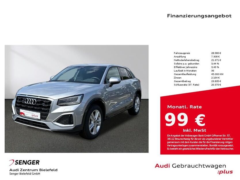 Audi Q2 8.760 km 27.880 € Bielefeld 33609