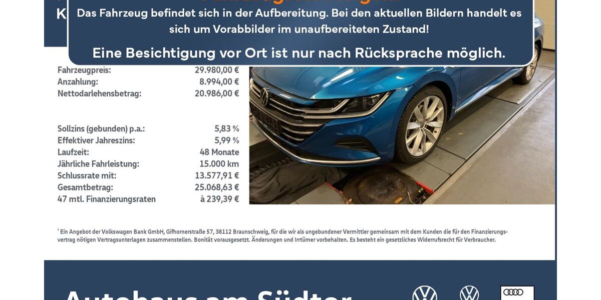 VW Arteon 38.533 km 29.980 &euro; Rietberg 33397