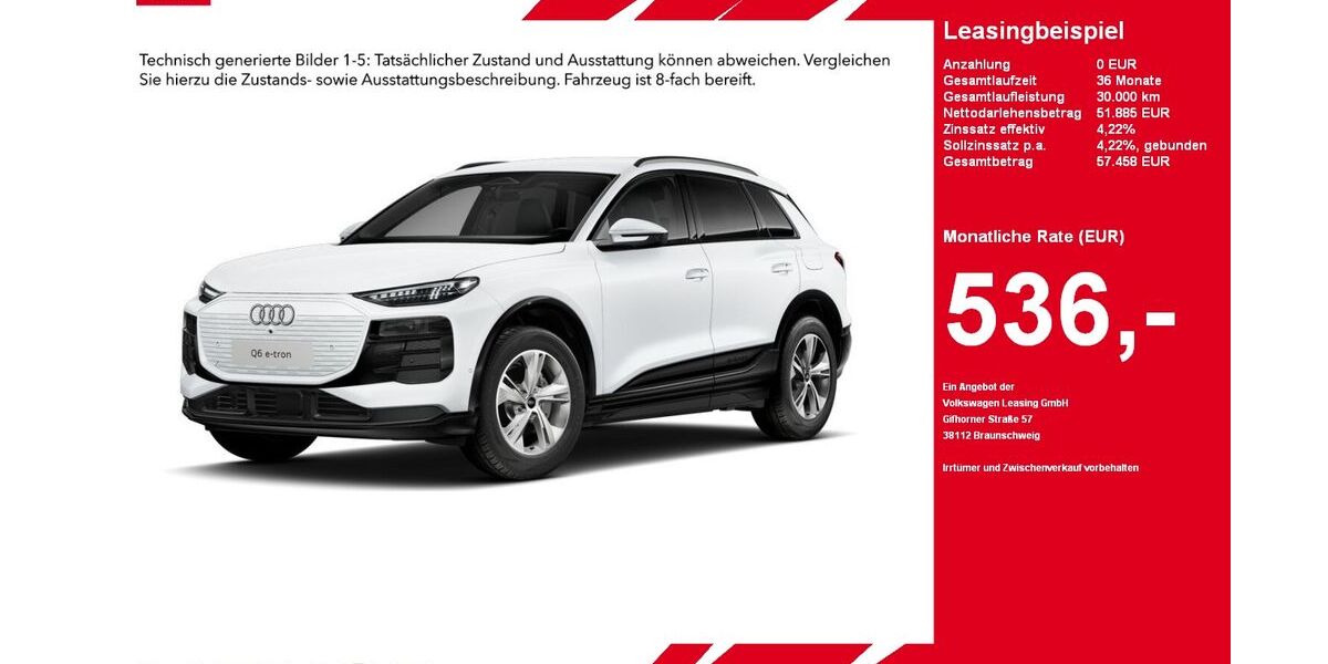 Audi Q6 e-tron 4.621 km 51.885 &euro; Gütersloh 33330