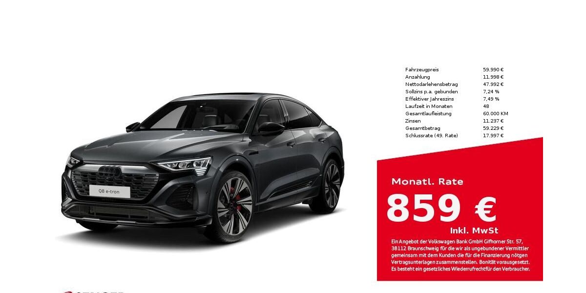 Audi Q8 e-tron 31.804 km 59.880 &euro; Bielefeld 33609