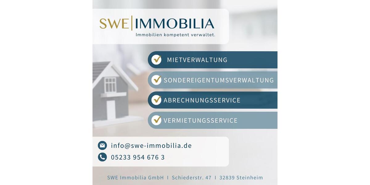 Erdgeschoßwohnung Detmold - 1 Zimmer, 24 m&sup2;, 458&euro; | Angebot:26279260
