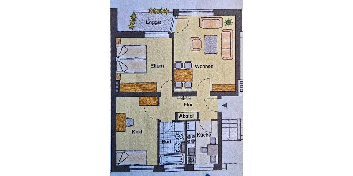 Etagenwohnung Bielefeld Sennestadt - 3 Zimmer, 64 m&sup2;, 515&euro; | Angebot:25363557