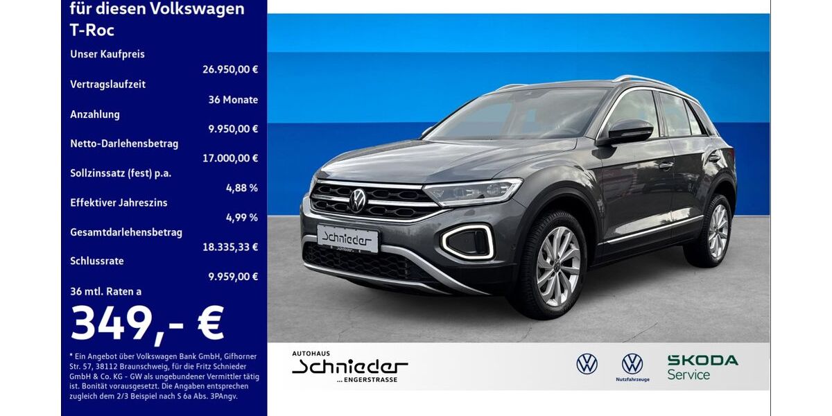 VW T-Roc 26.218 km 26.950 &euro; Herford 32051