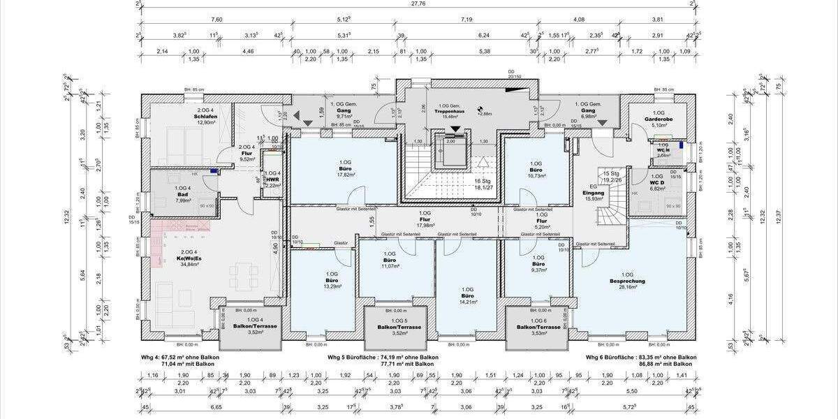 Etagenwohnung Lage - 2 Zimmer, 77 m&sup2;, 720&euro; | Angebot:25878177