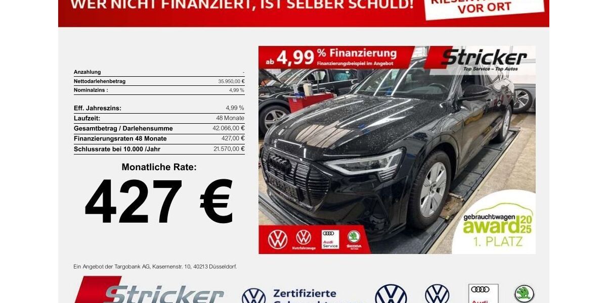 Audi e-tron 25.375 km 35.939 &euro; Detmold 32760