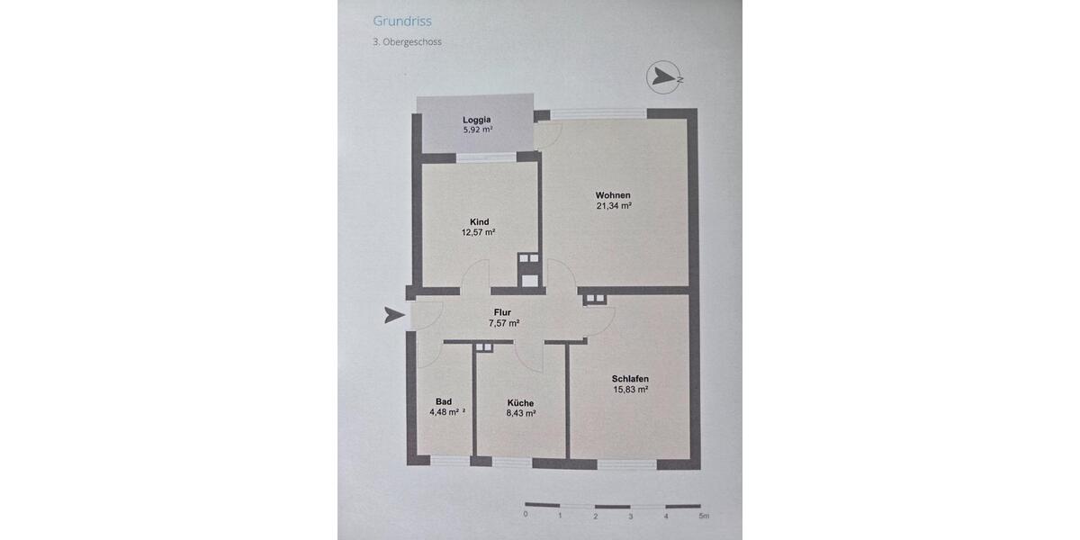 Etagenwohnung Bielefeld Sennestadt - 3 Zimmer, 70 m&sup2;, 700&euro; | Angebot:25398245