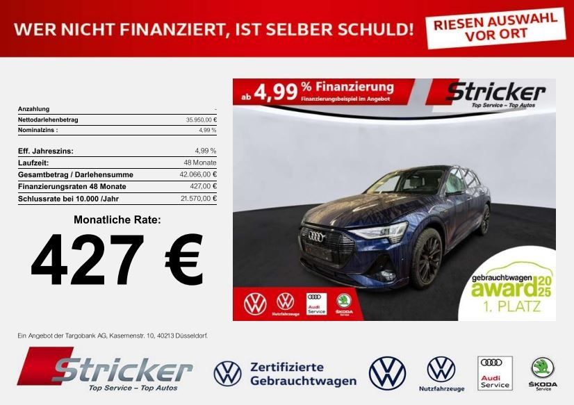 Audi e-tron 38.235 km 35.949 &euro; Detmold 32760