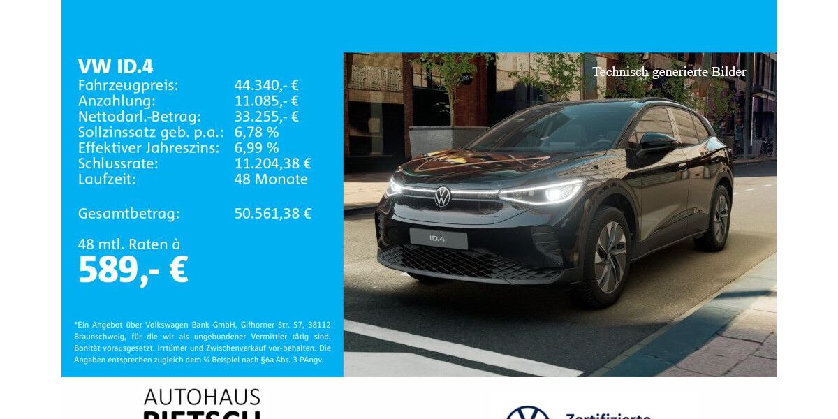 VW ID.4 7.489 km 44.340 &euro; Melle 49324