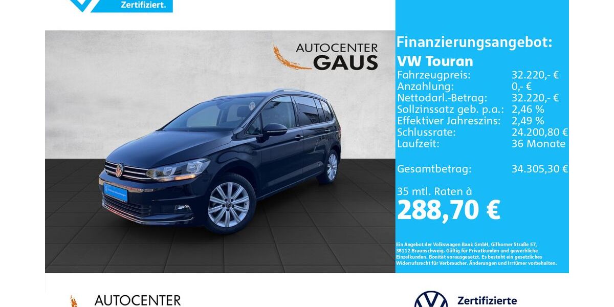 VW Touran 12.663 km 32.220 &euro; Bielefeld 33699