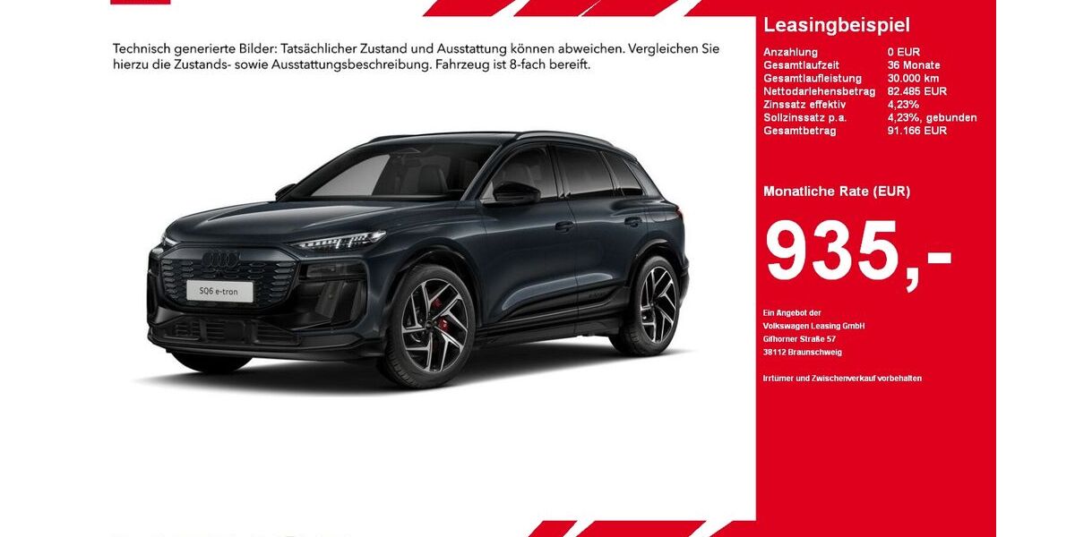 Audi SQ6 e-tron 13.683 km 79.985 &euro; Gütersloh 33330