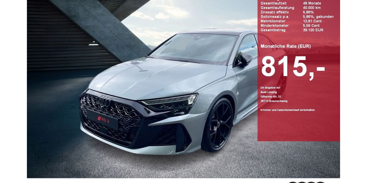 Audi RS3 4.900 km 74.985 &euro; Gütersloh 33330