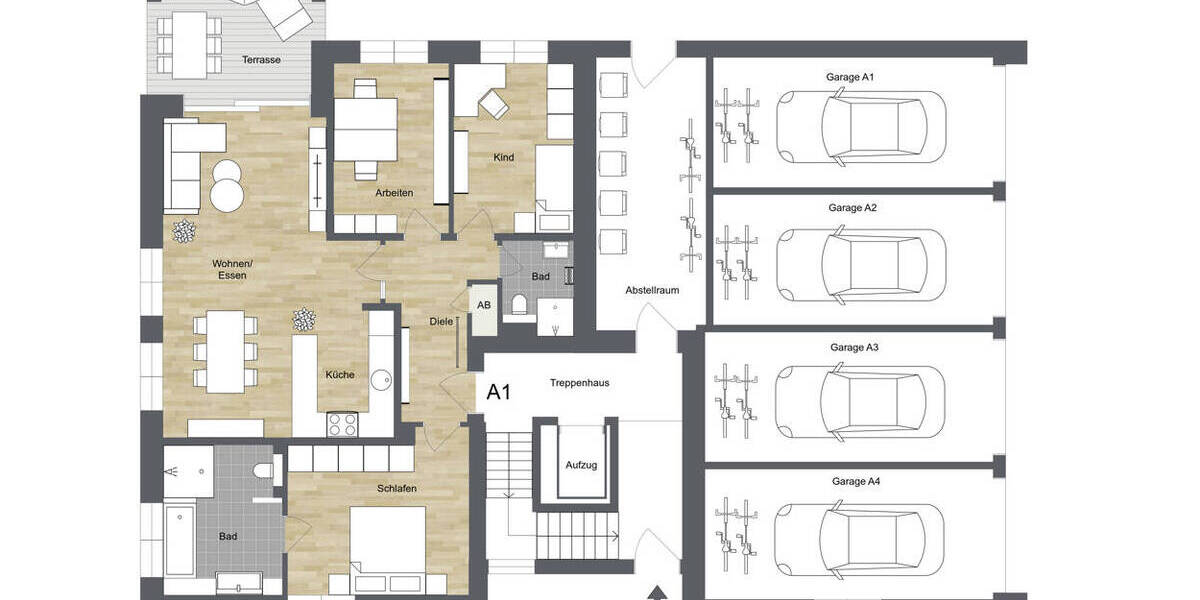 Etagenwohnung Bielefeld Senne - 4 Zimmer, 102 m&sup2;, 552.990&euro; | Angebot:26740757