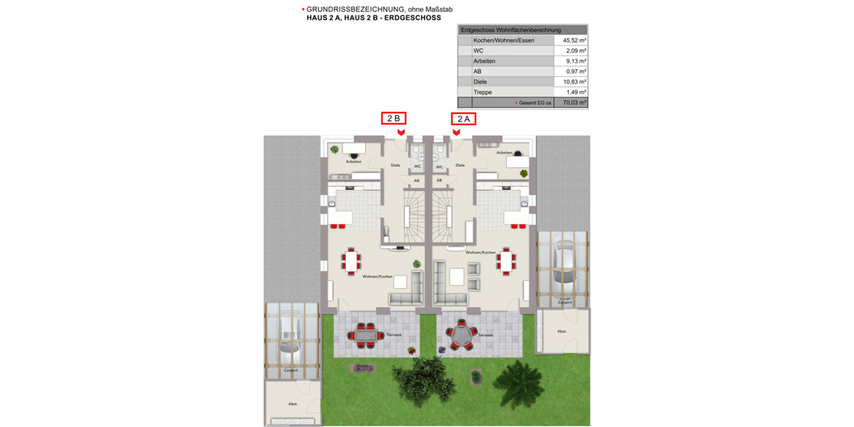 Doppelhaushälfte Gütersloh Avenwedde - 4 Zimmer, 125 m&sup2;, 563.800&euro; | Angebot:23986194