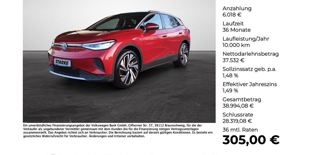 VW ID.4 4.605 km 42.550 &euro; Versmold 33775