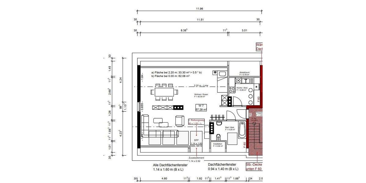 Dachgeschoßwohnung Rheda-Wiedenbrück Wiedenbrück - 1.5 Zimmer, 60 m&sup2;, 750&euro; | Angebot:26266780