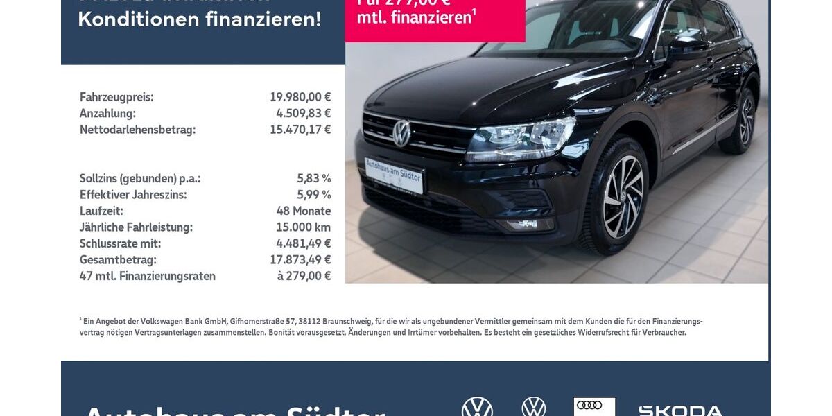 VW Tiguan 141.636 km 19.980 &euro; Rietberg 33397