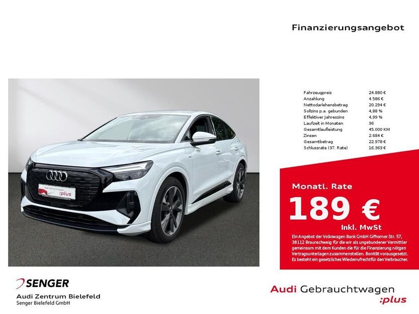 Audi Q4 e-tron 65.380 km 24.880 € Bielefeld 33609