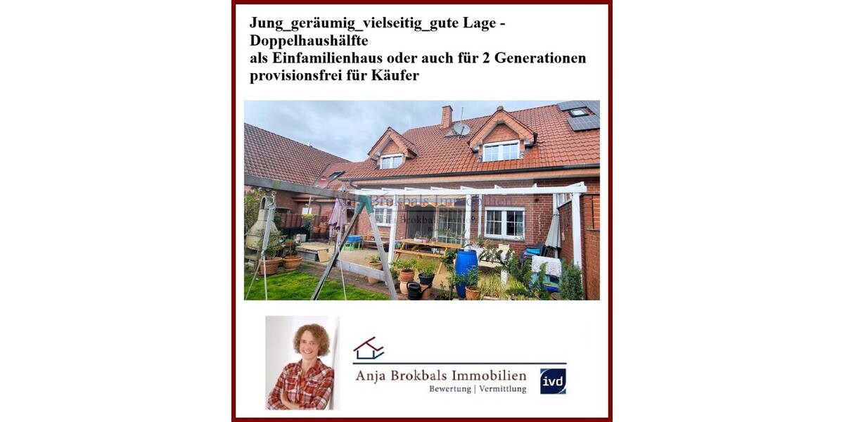 Jung_geräumig_vielseitig_gute Lage - provisionsfrei für Käufer - Doppelhaushälfte Gütersloh Isselhorst | Angebot:26884856