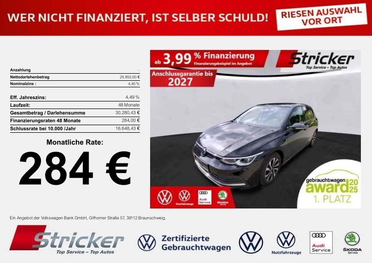 VW Golf 31.317 km 25.949 € Detmold 32760