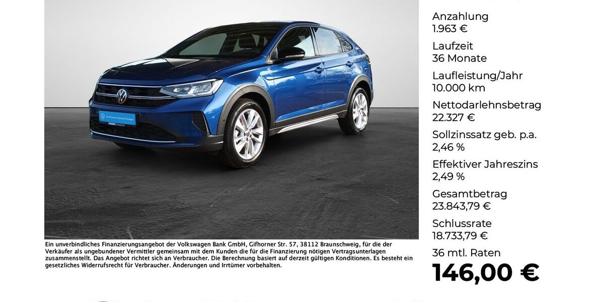 VW Taigo 1.896 km 24.290 &euro; Versmold 33775