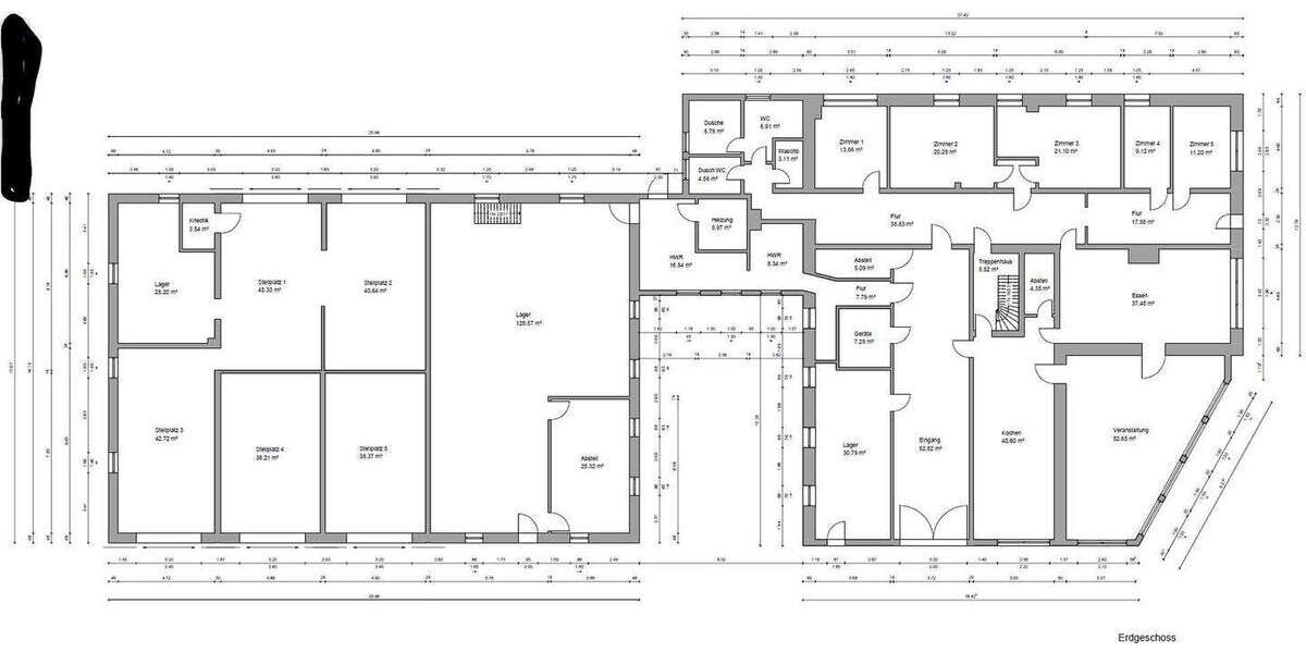 Zweifamilienhaus mit Scheune und großen Eigentumsgrundstück 1 zimmer