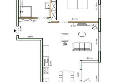 Wohnung Detmold Hiddesen - 2 Zimmer, 70 m&sup2;, 440&euro; | Angebot:26636786