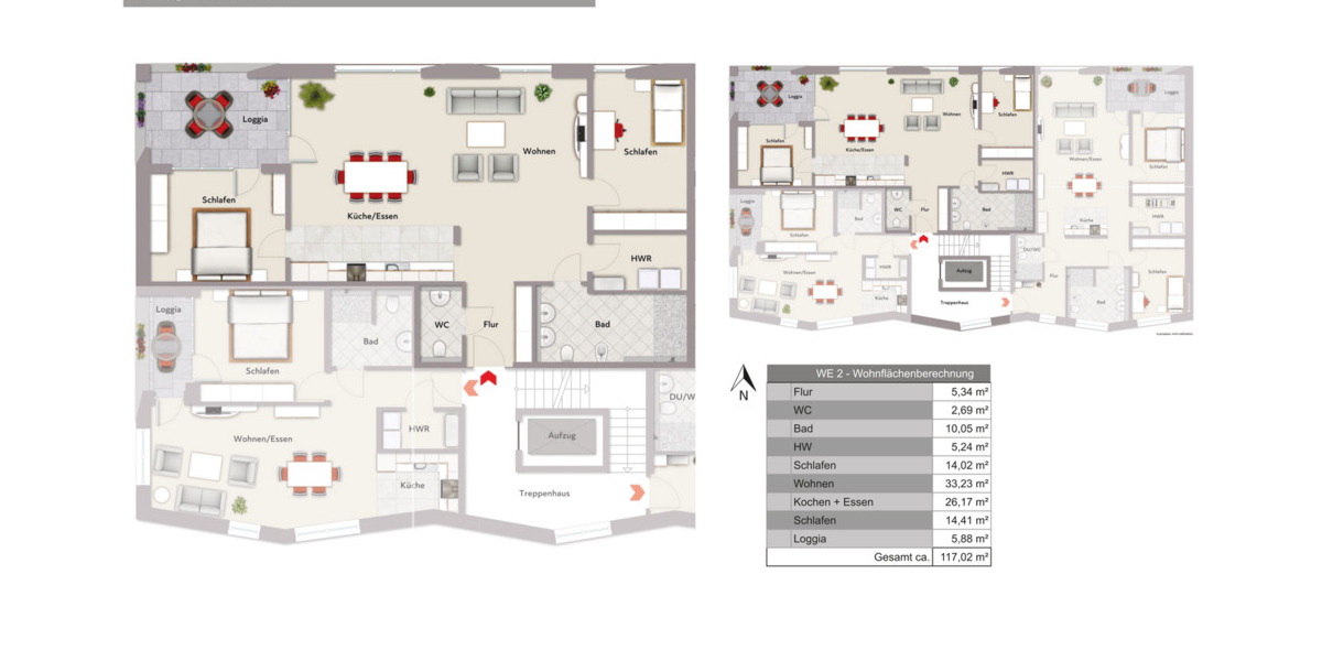Etagenwohnung Rheda-Wiedenbrück Wiedenbrück - 2 Zimmer, 60 m&sup2;, 304.000&euro; | Angebot:25708858