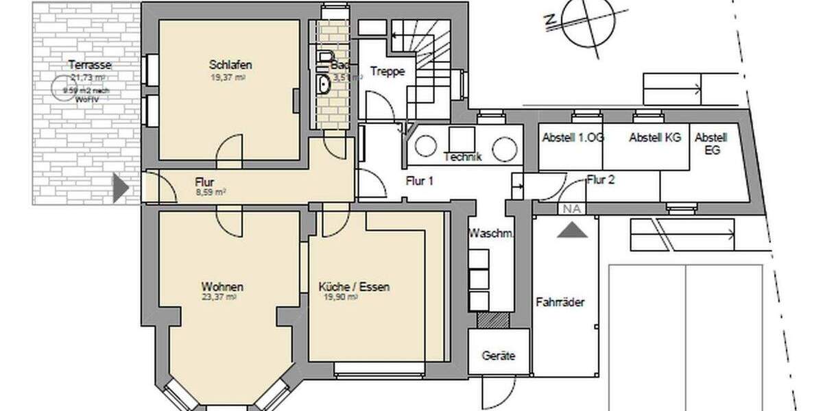 Etagenwohnung Detmold Heiligenkirchen - 3 Zimmer, 84 m&sup2;, 299.000&euro; | Angebot:25756405