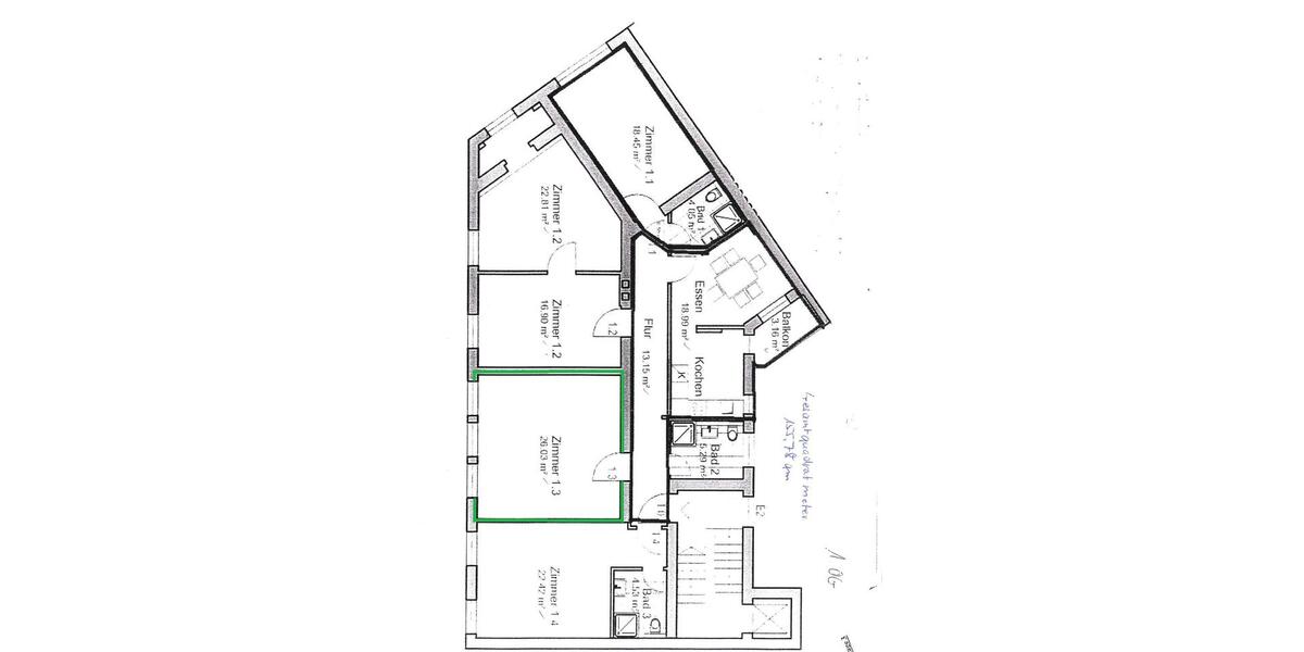 Etagenwohnung Bielefeld Schildesche - 1 Zimmer, 26 m&sup2;, 310&euro; | Angebot:26249912