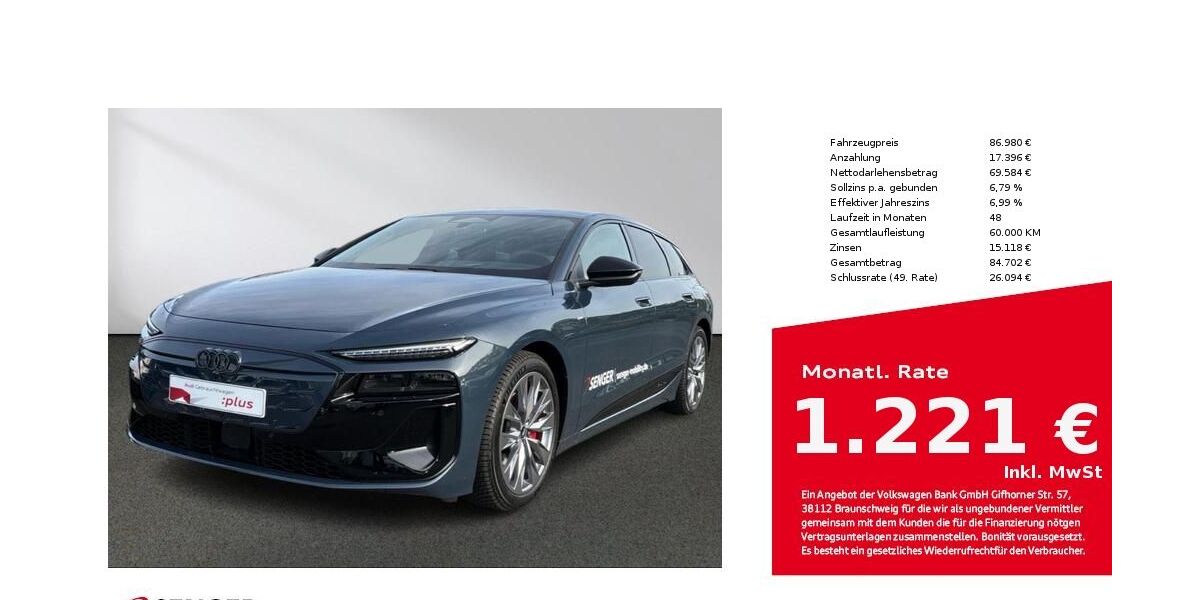 Audi A6 e-tron 4.900 km 86.980 € Bielefeld 33609