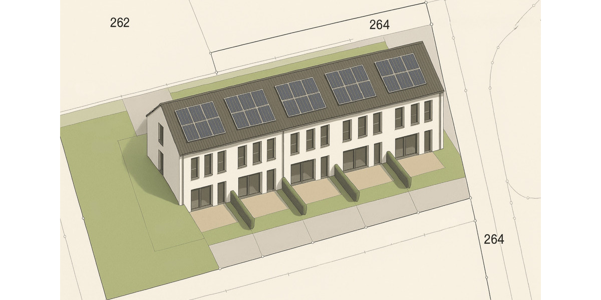 Neubau Reihenhaus mit freie Grundrissplanung 4 zimmer