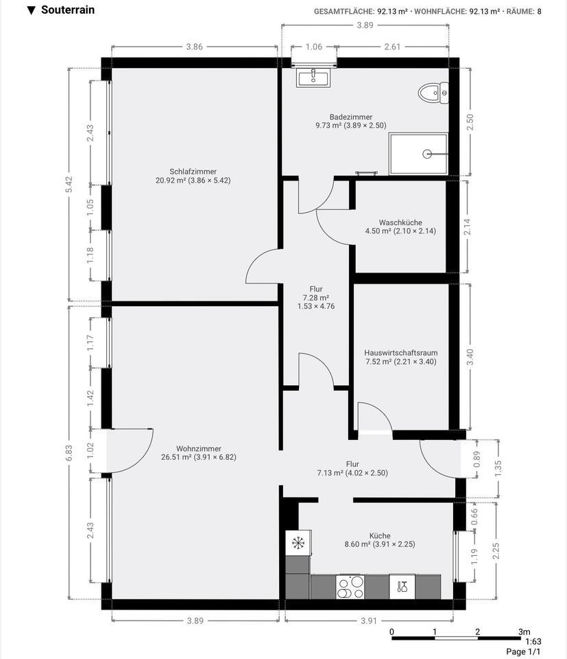 2-Zimmer Wohnung mit Gartennutzung und Terasse in Hüllhorst-Oberb