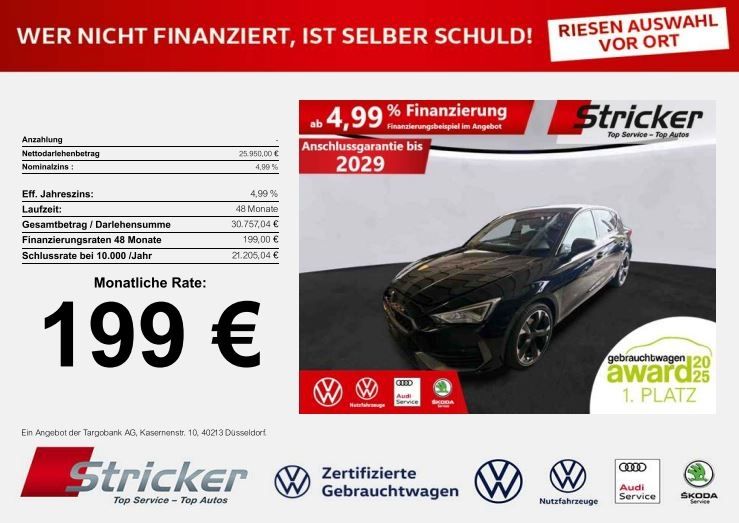 Cupra Leon 24.599 km 25.949 € Detmold 32760