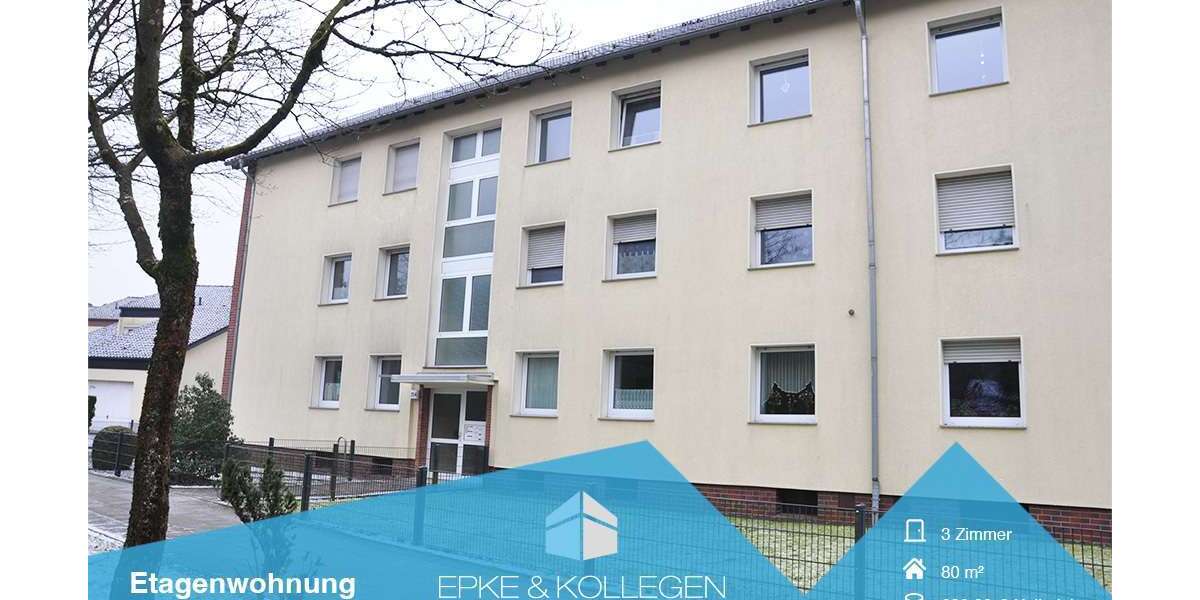 Etagenwohnung Bielefeld Sennestadt - 3 Zimmer, 80 m&sup2;, 620&euro; | Angebot:26890610