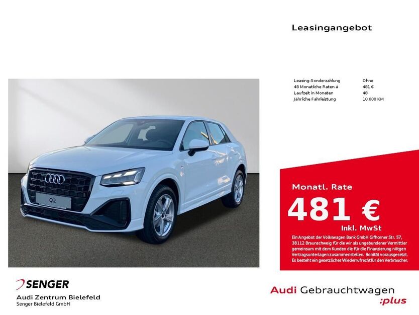 Audi Q2 3.900 km 35.390 € Bielefeld 33609