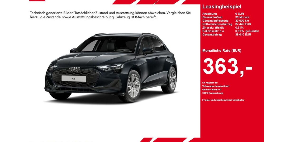 Audi A3 10.126 km 37.445 &euro; Gütersloh 33330