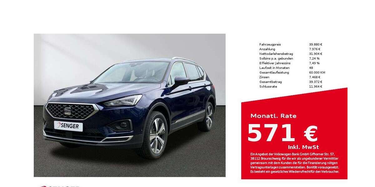 Seat Tarraco 7.930 km 39.880 &euro; Bielefeld 33609