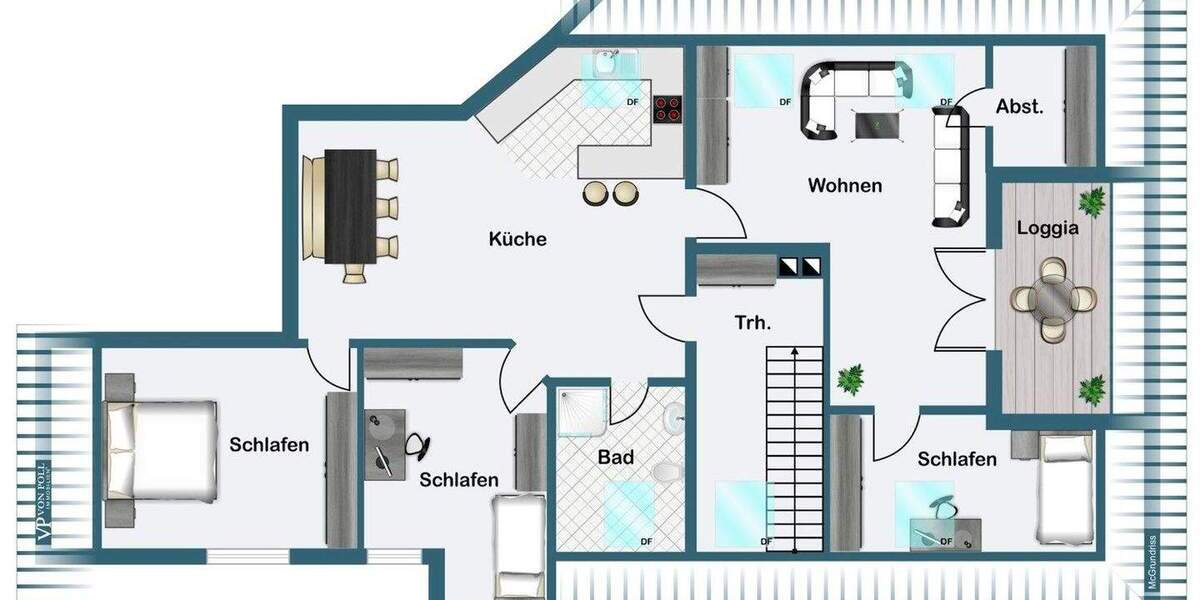 Etagenwohnung Gütersloh Innenstadt - 4 Zimmer, 105 m&sup2;, 295.000&euro; | Angebot:25771254