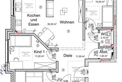 Wohnung Delbrück - 4 Zimmer, 90 m&sup2;, 1.150&euro; | Angebot:25640109