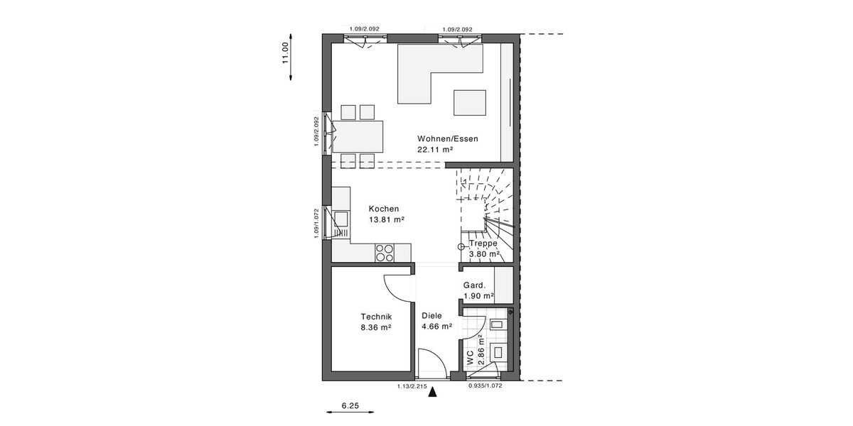 Doppelhaushälfte Gütersloh Avenwedde - 3 Zimmer, 115 m&sup2;, 1.700&euro; | Angebot:26396787