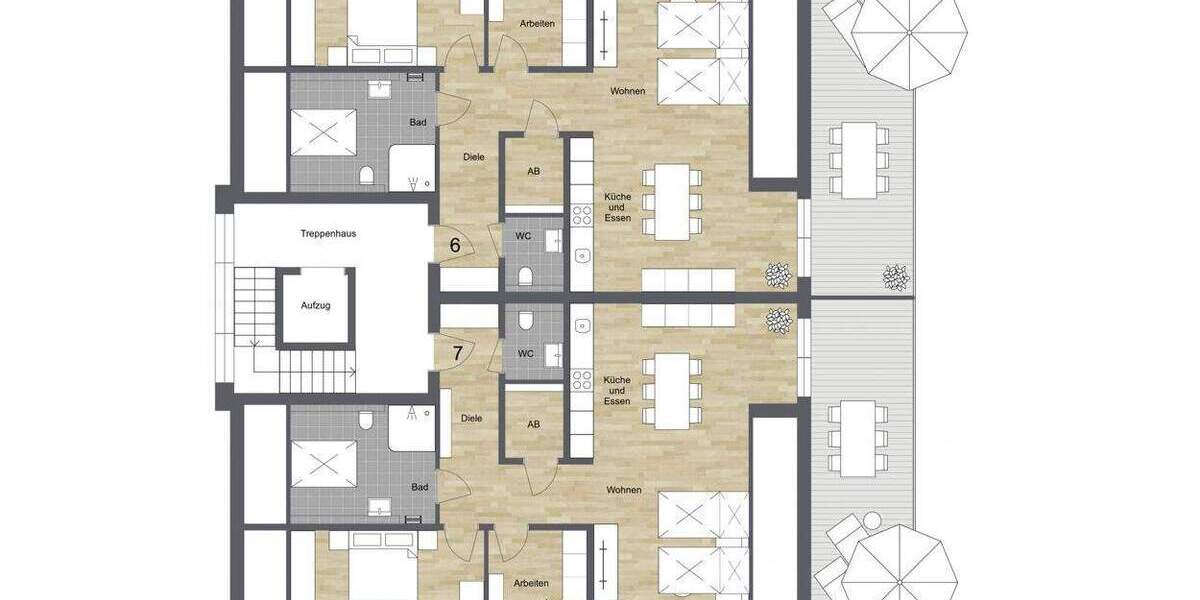 Etagenwohnung Bielefeld Hoberge-Uerentrup - 4 Zimmer, 101 m&sup2;, 497.500&euro; | Angebot:25669109